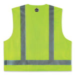 Load image into Gallery viewer, Glowear 8249z-s Single Size Class 2 Economy Surveyors Zipper Vest, Polyester, 4x-large, Lime, Ships In 1-3 Business Days
