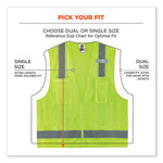 Load image into Gallery viewer, Glowear 8249z-s Single Size Class 2 Economy Surveyors Zipper Vest, Polyester, 4x-large, Lime, Ships In 1-3 Business Days