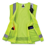 Load image into Gallery viewer, Glowear 8249z-s Single Size Class 2 Economy Surveyors Zipper Vest, Polyester, 4x-large, Lime, Ships In 1-3 Business Days