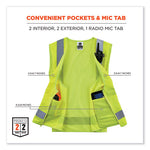 Load image into Gallery viewer, Glowear 8249z-s Single Size Class 2 Economy Surveyors Zipper Vest, Polyester, 5x-large, Lime, Ships In 1-3 Business Days
