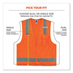 Load image into Gallery viewer, Glowear 8249z-s Single Size Class 2 Economy Surveyors Zipper Vest, Polyester, X-small, Orange, Ships In 1-3 Business Days