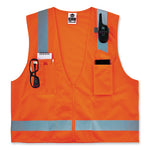Load image into Gallery viewer, Glowear 8249z-s Single Size Class 2 Economy Surveyors Zipper Vest, Polyester, Large, Orange, Ships In 1-3 Business Days