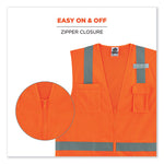 Load image into Gallery viewer, Glowear 8249z-s Single Size Class 2 Economy Surveyors Zipper Vest, Polyester, Large, Orange, Ships In 1-3 Business Days
