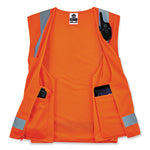 Load image into Gallery viewer, Glowear 8249z-s Single Size Class 2 Economy Surveyors Zipper Vest, Polyester, 2x-large, Orange, Ships In 1-3 Business Days