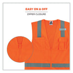 Load image into Gallery viewer, Glowear 8249z-s Single Size Class 2 Economy Surveyors Zipper Vest, Polyester, 4x-large, Orange, Ships In 1-3 Business Days