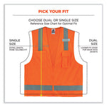 Load image into Gallery viewer, Glowear 8249z-s Single Size Class 2 Economy Surveyors Zipper Vest, Polyester, 5x-large, Orange, Ships In 1-3 Business Days