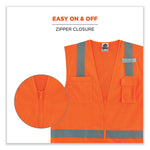 Load image into Gallery viewer, Glowear 8249z-s Single Size Class 2 Economy Surveyors Zipper Vest, Polyester, 5x-large, Orange, Ships In 1-3 Business Days