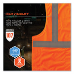 Load image into Gallery viewer, Glowear 8215ba-s Single Size Class 2 Economy Breakaway Mesh Vest, Polyester, 2x-large, Orange, Ships In 1-3 Business Days