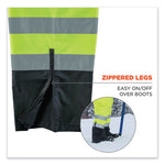 Load image into Gallery viewer, Glowear 8918bk Class E Hi-vis Rain Bibs Black Bottom, Small, Lime, Ships In 1-3 Business Days