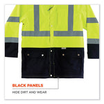 Load image into Gallery viewer, Glowear 8365bk Class 3 Hi-vis Rain Jacket Black Bottom, Medium, Lime, Ships In 1-3 Business Days