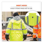 Load image into Gallery viewer, Glowear 8365bk Class 3 Hi-vis Rain Jacket Black Bottom, Medium, Lime, Ships In 1-3 Business Days