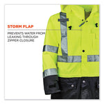 Load image into Gallery viewer, Glowear 8365bk Class 3 Hi-vis Rain Jacket Black Bottom, 2x-large, Lime, Ships In 1-3 Business Days