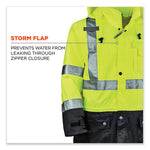 Load image into Gallery viewer, Glowear 8365bk Class 3 Hi-vis Rain Jacket Black Bottom, 3x-large, Lime, Ships In 1-3 Business Days