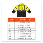 Load image into Gallery viewer, Glowear 8365bk Class 3 Hi-vis Rain Jacket Black Bottom, 3x-large, Lime, Ships In 1-3 Business Days