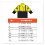 Load image into Gallery viewer, Glowear 8365bk Class 3 Hi-vis Rain Jacket Black Bottom, 5x-large, Lime, Ships In 1-3 Business Days