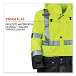Load image into Gallery viewer, Glowear 8365bk Class 3 Hi-vis Rain Jacket Black Bottom, 5x-large, Lime, Ships In 1-3 Business Days