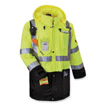 Load image into Gallery viewer, Glowear 8386 Class 3 Hi-vis Outer Shell Jacket, Polyester, Large, Lime, Ships In 1-3 Business Days