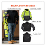 Load image into Gallery viewer, Glowear 8381 Class 3 Hi-vis 4-in-1 Quilted Bomber Jacket, Lime, X-large, Ships In 1-3 Business Days