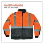 Load image into Gallery viewer, Glowear 8377 Class 3 Hi-vis Quilted Bomber Jacket, Orange, 3x-large, Ships In 1-3 Business Days