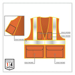 Load image into Gallery viewer, Glowear 8235zx Class 2 Two-tone X-back Vest, Polyester, 4x-large/5x-large, Orange, Ships In 1-3 Business Days