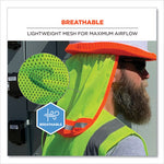 Load image into Gallery viewer, Glowear 8005 Hi-vis Hard Hat Neck Shade, 20 X 12.5, Lime, Ships In 1-3 Business Days