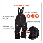 Load image into Gallery viewer, N-ferno 6471 Thermal Bibs With 500d Nylon Shell, Medium, Black, Ships In 1-3 Business Days