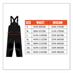 Load image into Gallery viewer, N-ferno 6472 Thermal Bib With 300d Oxford Shell, Large, Black, Ships In 1-3 Business Days