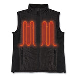 Load image into Gallery viewer, N-ferno 6495 Rechargeable Heated Vest With Battery Power Bank, Fleece/polyester, Large, Black, Ships In 1-3 Business Days