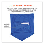 Load image into Gallery viewer, Chill-its 6482 Cooling Neck Gaiter Bandana Pocket Kit, Polyester/spandex, Small/medium, Blue, Ships In 1-3 Business Days
