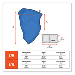 Load image into Gallery viewer, Chill-its 6482 Cooling Neck Gaiter Bandana Pocket Kit, Polyester/spandex, Small/medium, Blue, Ships In 1-3 Business Days