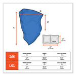 Load image into Gallery viewer, Chill-its 6482 Cooling Neck Gaiter Bandana Pocket Kit, Polyester/spandex, Large/x-large, Blue, Ships In 1-3 Business Days