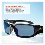Load image into Gallery viewer, Skullerz Odin Safety Glasses, Black Nylon Impact Frame, Blue Mirror Polycarbonate Lens, Ships In 1-3 Business Days