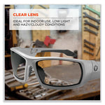 Load image into Gallery viewer, Skullerz Odin Safety Glasses, Matte Gray Nylon Impact Frame, Clear Polycarbonate Lens, Ships In 1-3 Business Days