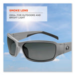 Load image into Gallery viewer, Skullerz Thor Safety Glasses, Matte Gray Nylon Impact Frame, Smoke Polycarbonate Lens, Ships In 1-3 Business Days