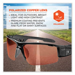 Load image into Gallery viewer, Skullerz Dagr Safety Glasses, Black Nylon Impact Frame, Polarized Copper Polycarbonate Lens, Ships In 1-3 Business Days