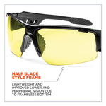 Load image into Gallery viewer, Skullerz Dagr Safety Glasses, Black Nylon Impact Frame, Yellow Polycarbonate Lens, Ships In 1-3 Business Days