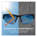 Load image into Gallery viewer, Skullerz Dagr Safety Glasses, Black Nylon Impact Frame, Blue Mirror Polycarbonate Lens, Ships In 1-3 Business Days