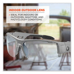 Load image into Gallery viewer, Skullerz Dagr Safety Glasses, Matte Gray Nylon Impact Frame, Indoor/outdoor Polycarbonate Lens, Ships In 1-3 Business Days