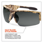 Load image into Gallery viewer, Skullerz Dagr Safety Glasses, Kryptek Highlander Nylon Impact Frame, Anti-fog Smoke Polycarb Lens, Ships In 1-3 Business Days