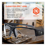 Load image into Gallery viewer, Skullerz Dagr Safety Glasses, Matte Black Nylon Impact Frame, Anti-fog Clear Polycarbonate Lens, Ships In 1-3 Business Days