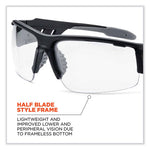 Load image into Gallery viewer, Skullerz Dagr Safety Glasses, Matte Black Nylon Impact Frame, Anti-fog Clear Polycarbonate Lens, Ships In 1-3 Business Days