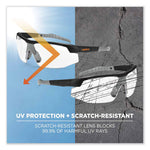 Load image into Gallery viewer, Skullerz Skoll Safety Glasses, Matte Black Nylon Impact Frame, Clear Polycarbonate Lens, Ships In 1-3 Business Days