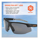 Load image into Gallery viewer, Skullerz Skoll Safety Glasses, Matte Black Nylon Impact Frame, Anti-fog Smoke Polycarbonate Lens, Ships In 1-3 Business Days