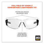 Load image into Gallery viewer, Skullerz Saga Frameless Safety Glasses, Black Nylon Impact Frame, Anti-fog Clear Polycarb Lens, Ships In 1-3 Business Days