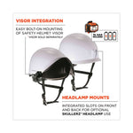 Load image into Gallery viewer, Skullerz 8974led Class E Safety Helmet W/8981 Universal Led Headlamp, 6-pt Ratchet Susp, White, Ships In 1-3 Business Days