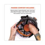 Load image into Gallery viewer, Skullerz 8974led Class E Safety Helmet W/8981 Universal Led Headlamp, 6-pt Ratchet Susp, White, Ships In 1-3 Business Days
