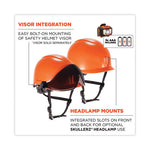 Load image into Gallery viewer, Skullerz 8974led Class E Safety Helmet W/8981 Universal Led Headlamp, 6-pt Ratchet Susp, Orange, Ships In 1-3 Business Days
