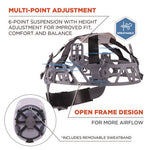 Load image into Gallery viewer, Skullerz 8967 Class E Lightweight Cap-style Hard Hat, 6-point Rachet Suspension, White, Ships In 1-3 Business Days