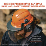 Load image into Gallery viewer, Skullerz 8994 Anti-scratch/anti-fog Hard Hat Face Shield, Cap-style/safety Helmet Adapter, Clear Lens, Ships In 1-3 Bus Days