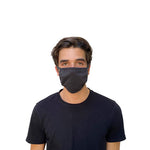 Load image into Gallery viewer, Cotton Face Mask With Antimicrobial Finish, Black, 10/pack